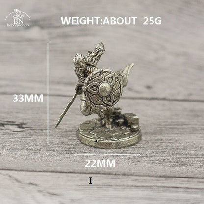 1PCS War Chess Table Game Ornaments Decorations Crafts Copper Undead Skeleton Soldiers Dolls Army Legion Model Toy Figurine