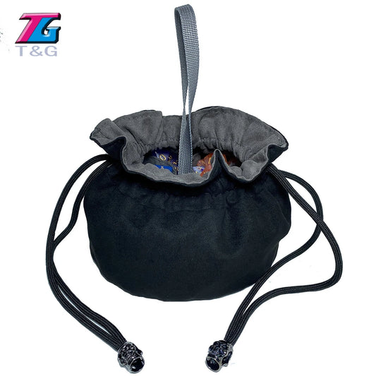 Dice Bag Cloth Storage Pouch High Quality Velvet Pouch Unique Design Large Capacity Easy Carrying For DND RPG Game Accessories