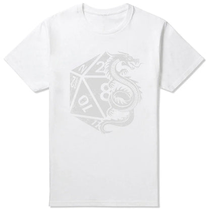 Dragon Dice D20 Dungeon Dice Elegant T Shirt DND Game Humor TShirt Men Tee Shirt New Design Short Sleeve Men Clothing