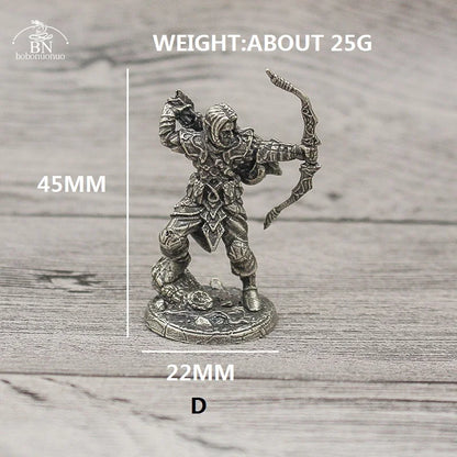 1PCS War Chess Table Game Ornaments Decorations Crafts Copper Undead Skeleton Soldiers Dolls Army Legion Model Toy Figurine
