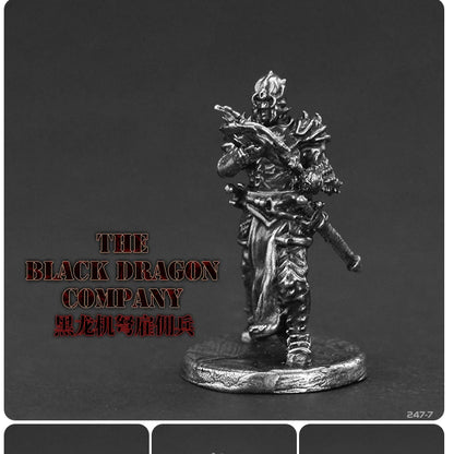 White Brass War Legions Fearless Knight Soldier Models Miniature Figurine Collections Metal Chess Piece Table Game Ornament