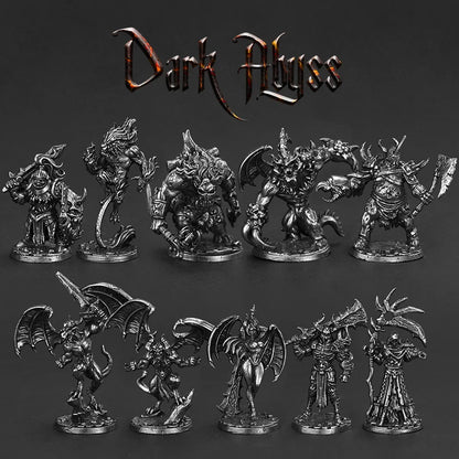Metal Dark Abyss Little Soldier Toy Model Handmade Finished Automobile Parts Game Chess Jewelry Boy Toy Gift