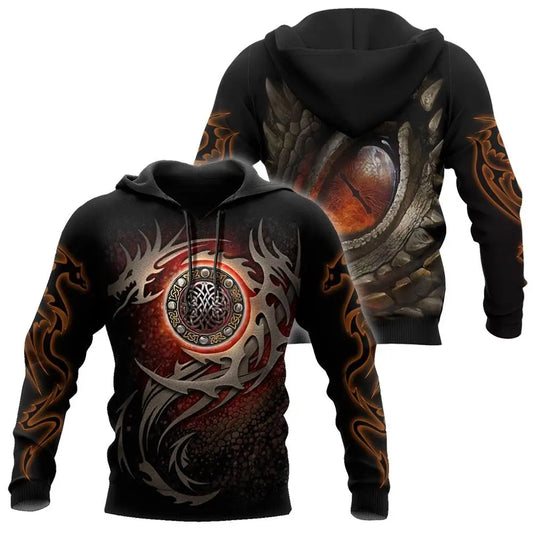 Armor Tattoo and Dungeon Dragon 3D Printed Unisex Deluxe Hoodie Men Sweatshirt Zip Pullover Casual Jacket Tracksuit KJ0279