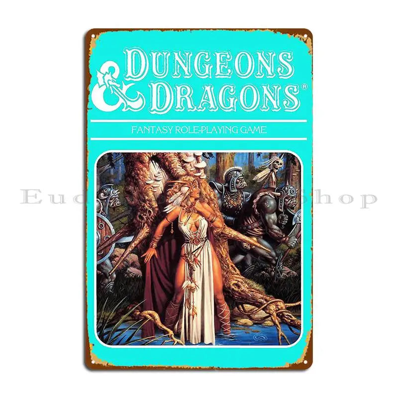 Dungeons And Dragons Legacy Of Blood Module Artwork Metal Plaque Poster Custom Garage Classic Wall Decor Tin Sign Poster