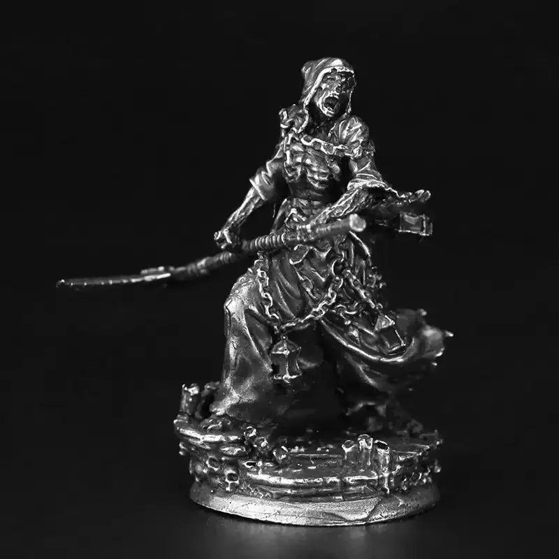 Metal Bronze Dragon and Dungeon Soldier Model Handmade Gift Ornament Desktop Game Ornament Chess Toy