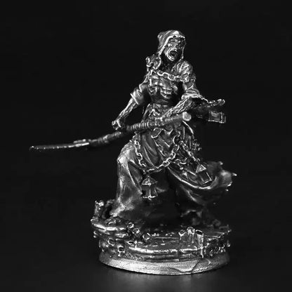 Metal Bronze Dragon and Dungeon Soldier Model Handmade Gift Ornament Desktop Game Ornament Chess Toy