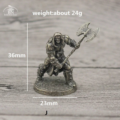 1PCS War Chess Table Game Ornaments Decorations Crafts Copper Undead Skeleton Soldiers Dolls Army Legion Model Toy Figurine