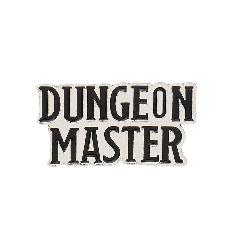 Custom Punk DnD Dungeon Master Dungeons and Dragons Enamel Pins D20 Badges Role Playing Game Jewelry Gifts For Friends Wholesale