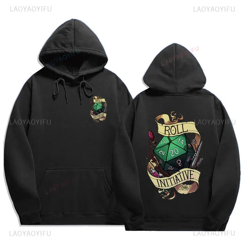 Dragon Dice and Dungeons Board Game Hoodies Fashion Long Sleeve Sweatshirt Funny Anime Cartoon Graphic Hoodie Unisex Pullovers