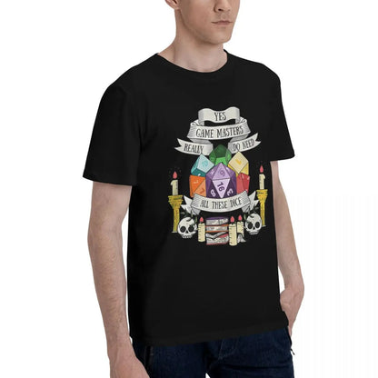 Dungeon And Dragons Dice 100% Cotton Casual Breathable Confortable Men Top Mens Designer Clothes Men T-Shirt