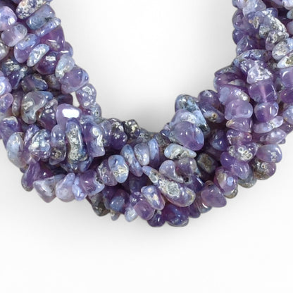 Lavender Chalcedony Medium (8-10mm) Large (10-12mm)Tumble Chips-0